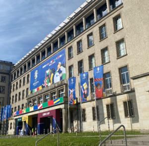 Zugang zum Stadion in Leipzig